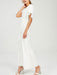 Simple Wedding Jumpsuits Ivory One Shoulder Culottes Bridal Dress