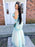 Sleeveless Applique Floor-Length Tulle Plus Size Prom Dresses - Prom Dresses