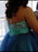 Sleeveless Beading Floor-Length Tulle Plus Size Prom Dresses - Prom Dresses