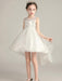 Flower Girl Dresses Jewel Neck Sleeveless Embroidered Formal Kids Pageant Dresses