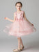 Flower Girl Dresses Jewel Neck Sleeveless Embroidered Kids Social Party Dresses