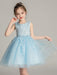 Flower Girl Dresses Jewel Neck Sleeveless Bows Kids Party Dresses