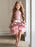 Flower Girl Dresses Jewel Neck Lace Sleeveless Knee Length A-Line Applique Kids Social Party Dresses