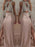 Sleeveless Halter Floor-Length With Beading Chiffon Two Piece Dresses - Prom Dresses