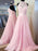 Sleeveless Halter Tulle A-line With Lace Sweep/Brush Train Dresses - Prom Dresses