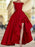 Sleeveless Off-The-Shoulder Asymmetrical A-line Satin Dresses - Prom Dresses
