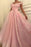 Sleeveless Off-The-Shoulder Floor-Length With Applique Tulle Dresses - Prom Dresses