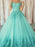 Sleeveless Off-the-Shoulder With Applique Floor-Length Tulle Dresses - Prom Dresses