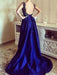 Sleeveless Square Asymmetrical A-line With Applique Satin Dresses - Prom Dresses