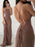 Sleeveless Straps Sweep/Brush Train With Ruffles Chiffon Dresses - Prom Dresses