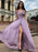 Sleeveless Straps Sweep/Brush Train With Ruffles Satin Chiffon Dresses - Prom Dresses