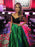 Sleeveless Taffeta Floor-Length With Ruffles Two Piece Dresses - Prom Dresses