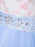 Flower Girl Dresses Light Blue Jewel Neck Sleeveless Polyester Tulle Embroidered Kids Party Dresses