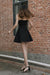 Spaghetti Strap Black Mini Homecoming Dress Simple Little Graduation Dresses - Prom Dresses