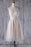 Spaghetti Strap Lace Tulle Short Wedding Dress - Wedding Dresses