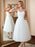 Spaghetti-Strap Lace-Up Tulle Short Wedding Dresses - wedding dresses