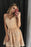 Spaghetti Strap Short Prom Dress with Appliques Lace Appliqued Homecoming Dresses - Prom Dresses