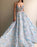 Spaghetti Strap Sweetheart Prom Long with Lace Flowers Gorgeous Formal Dress - Prom Dresses