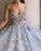 Spaghetti Strap Sweetheart Prom Long with Lace Flowers Gorgeous Formal Dress - Prom Dresses