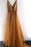 Spaghetti Strap V Neck Chiffon Prom Dresses with Belt Cheap Long Evening Dress - Prom Dresses