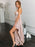 Spaghetti Straps Asymmetry Pink Bridesmaid Dress - Bridesmaid Dresses