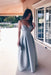 Spaghetti Straps Deep V Neck Floor-length Satin Prom Long Evening Dresses - Prom Dresses