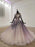 Sparkly Ball Gown Half Sleeves Wedding with Flowers Gorgeous Princess Prom Dress - Prom Dresses