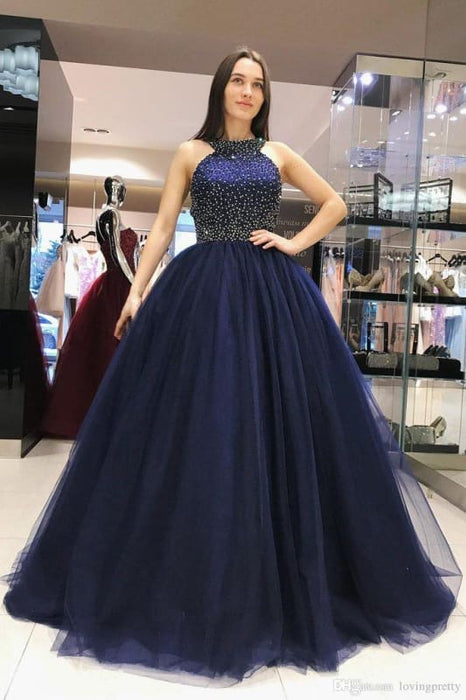 Sparkly Dark Blue Ball Cheap Long Red Prom Dresses 2021 - Bridelily Sparkly Dark Blue Ball Cheap Long Red Prom Dresses 2021 - Bridelily