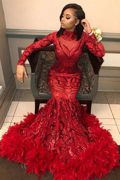 Long Sparkly Sequin Red Mermaid Prom Dress Cheap Long Sparkly Sequin Red Mermaid Prom Dress Cheap
