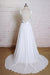 Square Neck Lace Chiffon A-line Wedding Dress - Wedding Dresses
