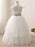 Flower Girl Dresses Square Neck Lace Short Sleeves Ankle Length Ball Gown Bows Kids Pageant Dresses