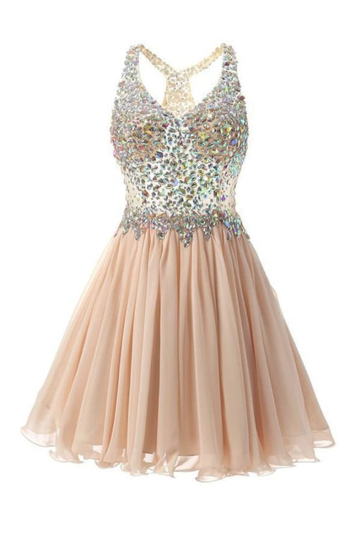 Strap Sweetheart Beading Homecoming Prom Dresses - Prom Dresses