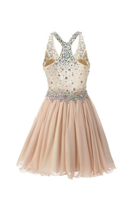 Strap Sweetheart Beading Homecoming Prom Dresses - Prom Dresses