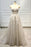 Strapless Lace-up Beaded Appliques A-line Wedding Dress - Wedding Dresses