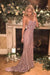 Strapless Pretty Rose Sequin Sweetheart Mermaid Tulle Prom Dresses with Rhinestone - Prom Dresses