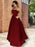 Strapless Sleeveless Floor-Length A-line With Ruffles Satin Dresses - Prom Dresses