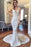 Straps Mermaid Deep V-neck Sleeveless Backless Tulle Beach Wedding Dress - Wedding Dresses