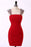 Straps Short Chiffon Red Prom Dresses Homecoming Dress - Prom Dresses