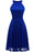 Street Floral Lace Off Shoulder Midi Dresses - Blue / S - lace dresses