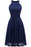 Street Floral Lace Off Shoulder Midi Dresses - Navy Blue / S - lace dresses