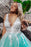 Stunning Lace Applique Long Prom Dresses Quinceanera Dress with Flowers - Prom Dresses