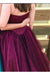 Stylish Magenta Sweetheart Floor-length Tulle Prom Dresses Long Formal Gown - Prom Dresses