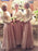 Stylish V-neck Floor-Length Long Sleeves Lace Chiffon Bridesmaid Dresses - Bridesmaid Dresses