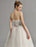 Sweetheart Ball Gown Wedding Dress with Colored Sash misshow
