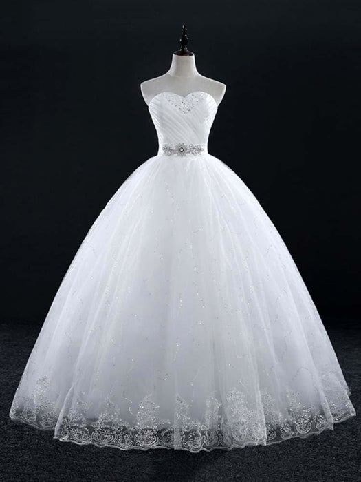 Sweetheart Lace Ball Gown Wedding Dresses - wedding dresses