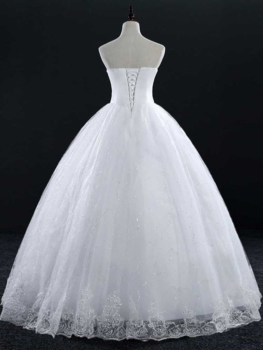 Sweetheart Lace Ball Gown Wedding Dresses - wedding dresses