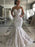 Sweetheart Lace Covered Button Mermaid Wedding Dresses with Lace - Ivory / Long train - wedding dresses