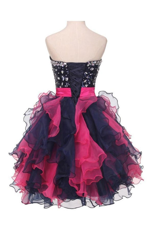 Sweetheart Organza Beaded Homecoming Dresses With - Prom Dresses