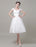 Sweetheart Wedding Dress Tulle A-Line Knee-Length Bridal Dress