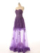Sweetheasexy A Line Purple Lace Prom Dress - Prom Dresses